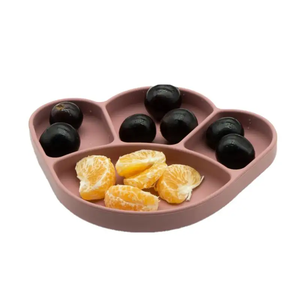 Plaque d'aspiration et cuillère en silicone pour bébé divisée en forme de griffe pour enfants pour rester en place pour l'alimentation - Product Image 3