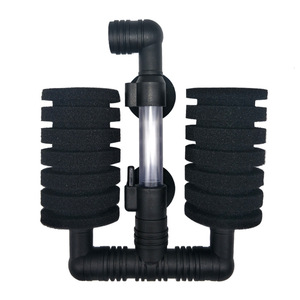 Filtro de <span class=keywords><strong>duende</strong></span> de agua Tanque de peces pequeño Bomba de aire eléctrica silenciosa de doble cabeza Filtro de succión de peces tres en uno Algodón - Product Image 2