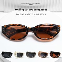 Baishifen femmes TR90 Orange TR90 lunettes de soleil oeil de chat nouveau pliable été mode haute qualité polarisé Anti-Uv Tac pour la myopie