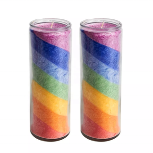 7 Dagen Religieuze Kaarsoffer Gebedsceremonie Kolom Pot Zeven Kerk Kandelaar - Product Image 3