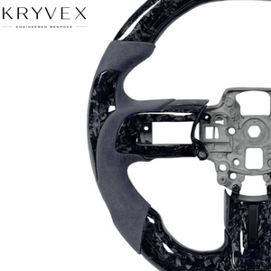 Volant en cuir et fibre de carbone personnalisé Kryvex pour <span class=keywords><strong>Ford</strong></span> <span class=keywords><strong>Focus</strong></span> Mustang 2015-2022 GT Shelby - Product Image 5