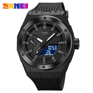 Skmei Men's Sports Watch Digital Display 5Bar Water Resistant Black Strap Outdoor Fashion Watch - Product Image 5