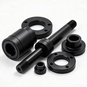 Ensemble de pièces noires non standard de précision CNC, en alliage d'aluminium, utilisées dans les équipements automatisés et les mécanismes de précision - Product Image 3