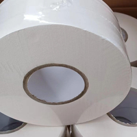 Rouleau jumbo commercial haute qualité. Papier toilette en pâte de bois vierge, sans noyau, rinçable. Idéal pour les toilettes