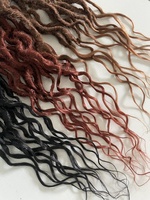 Extensions de cheveux synthétiques Queen Locs 16-24 pouces, longues, style Boho Goddess, fausses locks avec pointes bouclées, tresses au crochet, dreadlocks