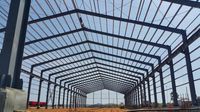 Bâtiment à structure en acier résistant au vent, garage, hangar, ferme, entrepôt, atelier, construction de charpente industrielle haute résistance