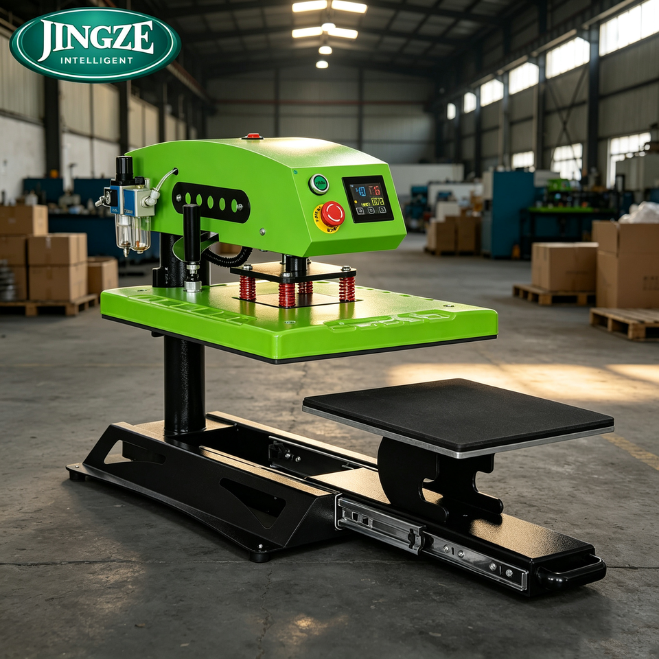 12 in 1 Pneumatic Heat Press Pneumatic Pressure System For Hats Fabric ...