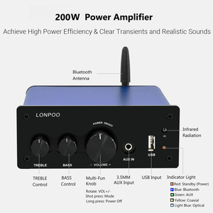 Amplificador de diseño especial con AUX BT y control remoto de función completa para reproductores y grabadoras de <span class=keywords><strong>DVD</strong></span> VCD - Product Image 4