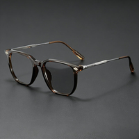 Gafas Ópticas de Prescripción Unisex con Marco Metálico Cuadrado, Fotocromáticas, con Bloqueo de Luz Azul, Tamaño Grande, Venta al Por Mayor