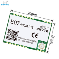 Módulo Transmisor Inalámbrico de Baja Potencia Ebyte E07-400M10S 1.5km 433MHz con Chip CC1101 10dBm, Módulo RF Inalámbrico Económico