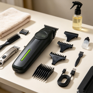 Tagliacapelli Professionale da Uomo con Velocità di 7000 RPM, Batteria a Lunga Durata da 2000 mAh, Ideale per Rifiniture e Intaglio dei Capelli - Product Image 1