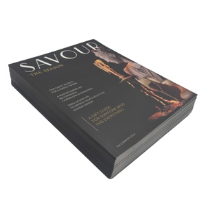 Savour Magazine Fall Winter 2024 Luxury Food Lifestyle Eco-Friendly <b>Biodegradable</b> Publication Coated <b>Paper</b> Rectangular Four - Product Image 1