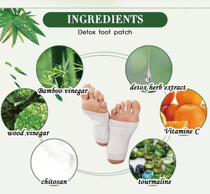 Lijita sampel gratis tambal perawatan kaki detoks alami pembersihan mendalam Herbal bambu Wormwood tambal kaki detoks - Product Image 4