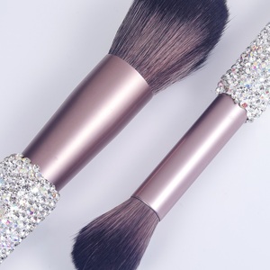 Maange — ensemble de pinceaux de <span class=keywords><strong>maquillage</strong></span> en diamant scintillant avec <span class=keywords><strong>strass</strong></span>, 11 pièces, manche avec <span class=keywords><strong>paillettes</strong></span> en argent - Product Image 4
