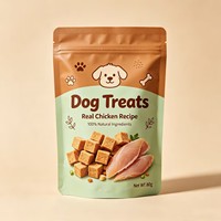 Sachet d'emballage souple personnalisé avec logo, qualité alimentaire, à fermeture éclair, à soufflet, avec encoche de déchirement, pour aliments et friandises pour chiens et animaux de compagnie, vente en gros