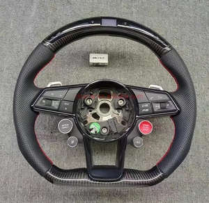 Volante de cuero completo medio perforado DOS <span class=keywords><strong>R</strong></span> <span class=keywords><strong>Line</strong></span> para Golf 5 6 7 <span class=keywords><strong>R</strong></span> MK5 MK6 MK7 Jetta Polo Passat CC B6 B7 - Product Image 3