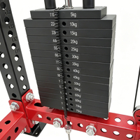 Station d'entraînement multifonctionnelle équipée d'une machine Smith standard et d'un rack de musculation robuste pour les entraînements de musculation