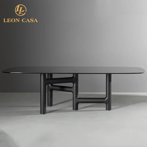 <span class=keywords><strong>Ensemble</strong></span> de table <span class=keywords><strong>à</strong></span> <span class=keywords><strong>manger</strong></span> rectangulaire de luxe en marbre nordique avec pieds en acier inoxydable convertibles modernes de haute qualité avec chaises pour utilisation hôtelière - Product Image 5