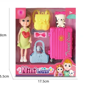 Happy toys little doll for kids playing fashion beauty doll toys and gifts support OEM e ODM joint body doll for Children