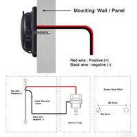 Pengisi Daya USB untuk Mobil Tahan Air Panel Mount 24 Volt Input 3.1A Output Dual USB-A Adaptor Pengisi Daya Mobil Soket Pengisi Daya Port USB