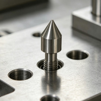 Goupille de centrage conique en métal pour l'alignement des gabarits et des supports de moule