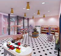 Mainan Supermarket Anak Eibele, Permainan Peran Pusat Perbelanjaan Realistis, Perlengkapan Bermain Dalam Ruangan, Set Furnitur Permainan Peran