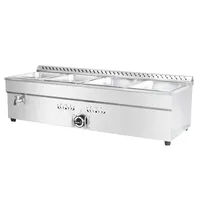 Chauffe-plat commercial de bain marie de gaz d'acier inoxydable pour le buffet et la restauration