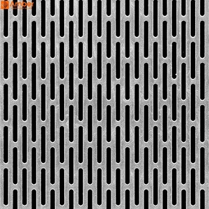 Panneaux de tôles perforées en acier inoxydable sur mesure, hexagonales/rondes/carrées/à fentes/allongées - Product Image 1