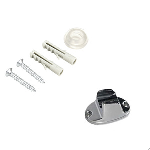 Soffione doccia universale con tubo flessibile da 1,5 metri, finitura cromata, per uso in bagno - Product Image 5