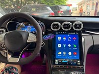 Autoradio Android pour Mercedes-Benz Classe C GLC W205 X253 2015 2022, Carplay, écran LCD, tableau de bord, unité principale automobile, moniteur, mise à niveau