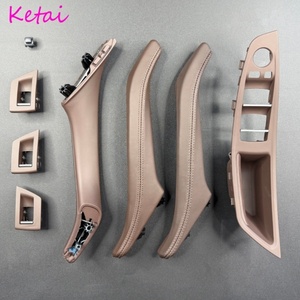 Manija de <span class=keywords><strong>Puerta</strong></span> Interior de Cuero al por Mayor LHD RHD en Negro y Beige para Automóvil con Kit de Cuero para BMW Serie 5 F10 F11 520i 523i 525i - Product Image 3