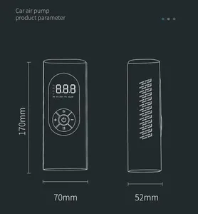 Xe Máy nén khí bơm 6000mAh USB có thể sạc lại xe đạp xe máy bóng lốp Inflator 3 đèn SOS ngân hàng điện - Product Image 6