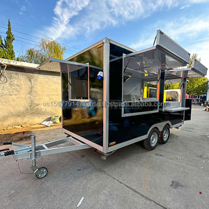 Carreta de Comida Móvil, Remolque de Comida Completamente Equipado, Tipo Camper con Cocina Deslizable, Ideal para Venta de Snacks y Hot Dogs - Product Image 4