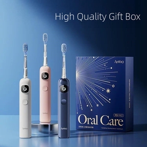 <span class=keywords><strong>Cepillo</strong></span> de Dientes Eléctrico Sónico Oscilante y Giratorio para Adultos - Cabezal de <span class=keywords><strong>Cepillo</strong></span> Recubierto de TPE Suave - Tecnología de Flocado Sin Cobre - Pantalla LED Grande - Product Image 5