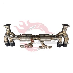 ท่อไอเสีย Vortex Titanium Catback และเฮดเดอร์สำหรับ Porsche 911 991.2 Turbo S รับประกัน 2 ปี - Product Image 1