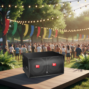 듀얼 21인치 초저음 프로 오디오 스피커 6400W 고출력 슈퍼 서브우퍼 221 네오디뮴 우퍼 유닛 / 152mm 8옴 - Product Image 6