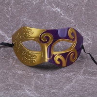 Masque de mascarade vénitien sur mesure en thermoformage, finition or et argent, respirant, accessoire de costume pour Halloween