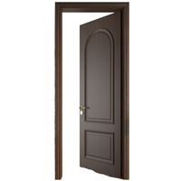 Porte intérieure moderne insonorisée en panneau mélaminé laqué avec technologie de noyau solide pour chambre, hôtel, bureau, garantie 5 ans
