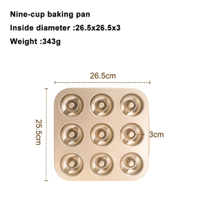 Molde para Hornear Donuts de Acero al Carbono Antiadherente con 6/9/12 Cavidades para Horno, Venta al por Mayor - Product Image 6