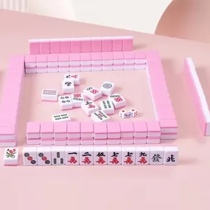 <span class=keywords><strong>Jeu</strong></span> de Mahjong miniature 24/26/30 mm, ensemble de voyage portable, 144 pièces, Mahjong chinois classique, <span class=keywords><strong>jeu</strong></span> de table familial traditionnel chinois - Product Image 5