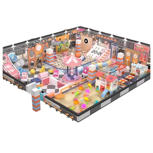 100 ㎡   Aire de jeux intérieure pour enfants, parc d'attractions souple avec labyrinthe et équipement de trampoline - Product Image 2