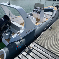 Liya 22ft Rib Boat 680 avec bateau sous-marin Light Central Console Boat