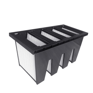 99.99% haute efficacité V-Bank filtre industriel système HVAC H14 filtre à air HEPA filtre HEPA semi-conducteur - Product Image 1