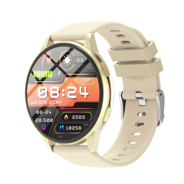 Super Thin Screen T10 Pro Round Smart Watch Fitness Tracker Big Screen Fashion Relojes Inteligentes