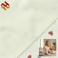 Tissu en tricot côtelé imprimé 95% polyester 5% élasthanne 200GSM pour femmes/filles/hommes/garçons, idéal pour camisoles/t-shirts/bodys/robes/pulls