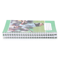 Cahier à spirale A5 personnalisé avec logo, 120 pages, lignage Seyès, cahier d'exercices scolaire