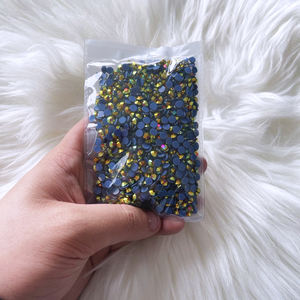 Горячая SS6-SS30, плоская спина, класс АА, золотые стразы со стразами, незакрепленные Стразы для дизайна одежды - Product Image 4