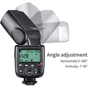 Flash manuel pour appareil photo Godox TT600 Speedlite GN60 2,4 GHz Système sans fil X Éclairage photographique hors appareil pour reflex numérique - Product Image 2