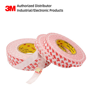उच्च टैक 3 मीटर 55236 ऐक्रेलिक ऊतक टेप 0.12 मिमी, इलेक्ट्रॉनिक्स और नेमप्लेट संबंध के लिए अल्ट्रा पतली डबल पक्षीय टेप - Product Image 1