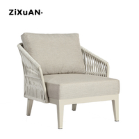 Ensemble de canapés en rotin moderne et imperméable pour hôtel, patio, jardin, balcon, piscine, fauteuil, chaise de bistrot, chaise de café
